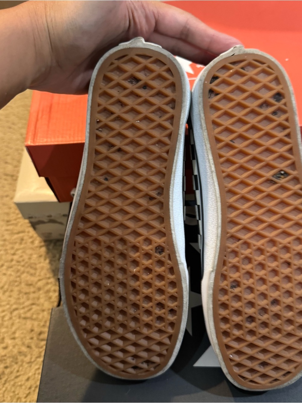 Vans Old Skool Checkerboard Shoe Womens Size 7